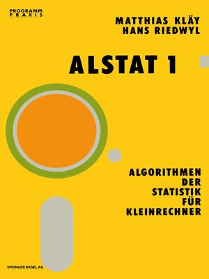 cover image of ALSTAT 1 Algorithmen der Statistik für Kleinrechner